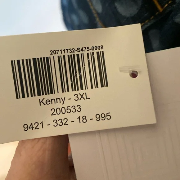 LuLaRoe NWT Kenny jean jacket 3XL - Picture 8 of 16